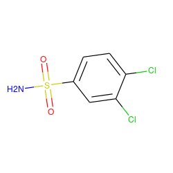 NS(=O)(=O)c1ccc(Cl)c(Cl)c1 ZINC000000172748