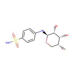 NS(=O)(=O)c1ccc(N[C@@H]2OC[C@@H](O)[C@@H](O)[C@H]2O)cc1 ZINC000005159179