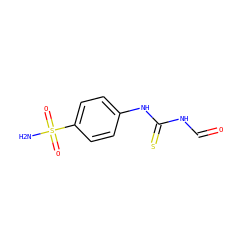 NS(=O)(=O)c1ccc(NC(=S)NC=O)cc1 ZINC000098082053