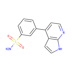 NS(=O)(=O)c1cccc(-c2ccnc3[nH]ccc23)c1 ZINC000040939472