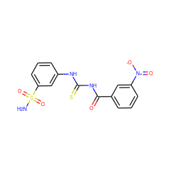 NS(=O)(=O)c1cccc(NC(=S)NC(=O)c2cccc([N+](=O)[O-])c2)c1 ZINC000009139268