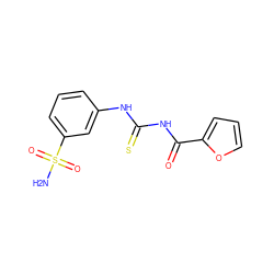 NS(=O)(=O)c1cccc(NC(=S)NC(=O)c2ccco2)c1 ZINC000169307869