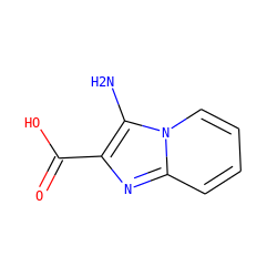 Nc1c(C(=O)O)nc2ccccn12 ZINC000074536861