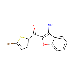 Nc1c(C(=O)c2ccc(Br)s2)oc2ccccc12 ZINC000000054871