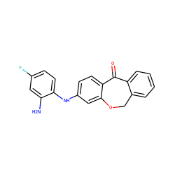 Nc1cc(F)ccc1Nc1ccc2c(c1)OCc1ccccc1C2=O ZINC000035086271