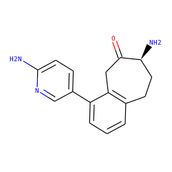 Nc1ccc(-c2cccc3c2CC(=O)[C@@H](N)CC3)cn1 ZINC000473081272