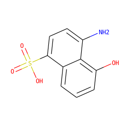 Nc1ccc(S(=O)(=O)O)c2cccc(O)c12 ZINC000001683638