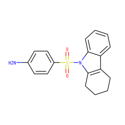 Nc1ccc(S(=O)(=O)n2c3c(c4ccccc42)CCCC3)cc1 ZINC000003949852