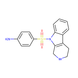 Nc1ccc(S(=O)(=O)n2c3c(c4ccccc42)CCNC3)cc1 ZINC000028526685