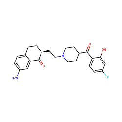 Nc1ccc2c(c1)C(=O)[C@H](CCN1CCC(C(=O)c3ccc(F)cc3O)CC1)CC2 ZINC000103231770