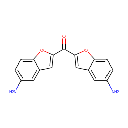 Nc1ccc2oc(C(=O)c3cc4cc(N)ccc4o3)cc2c1 ZINC000028647218