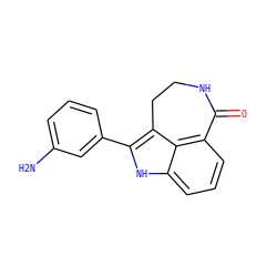 Nc1cccc(-c2[nH]c3cccc4c3c2CCNC4=O)c1 ZINC000013491951