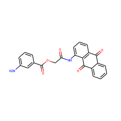 Nc1cccc(C(=O)OCC(=O)Nc2cccc3c2C(=O)c2ccccc2C3=O)c1 ZINC000006045716