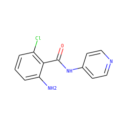 Nc1cccc(Cl)c1C(=O)Nc1ccncc1 ZINC000070160175