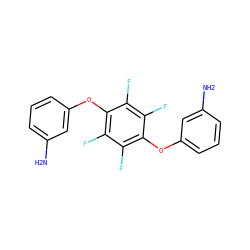 Nc1cccc(Oc2c(F)c(F)c(Oc3cccc(N)c3)c(F)c2F)c1 ZINC000000638427