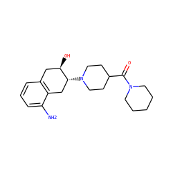 Nc1cccc2c1C[C@@H](N1CCC(C(=O)N3CCCCC3)CC1)[C@H](O)C2 ZINC000049087618