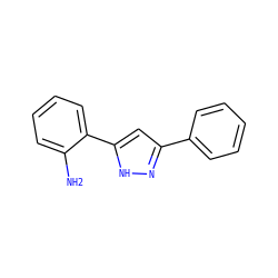 Nc1ccccc1-c1cc(-c2ccccc2)n[nH]1 ZINC000066139582