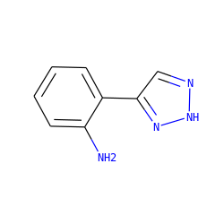 Nc1ccccc1-c1cn[nH]n1 ZINC000095558762
