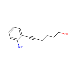 Nc1ccccc1C#CCCCCO ZINC000007991690
