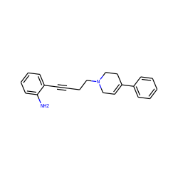 Nc1ccccc1C#CCCN1CC=C(c2ccccc2)CC1 ZINC000013757299