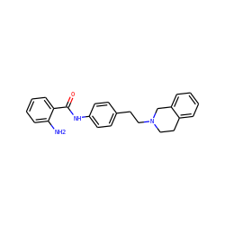 Nc1ccccc1C(=O)Nc1ccc(CCN2CCc3ccccc3C2)cc1 ZINC000029062341