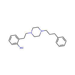 Nc1ccccc1CCN1CCN(CCCc2ccccc2)CC1 ZINC000019365791