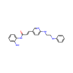Nc1ccccc1NC(=O)/C=C/c1ccc(NCCNc2ccccc2)nc1 ZINC000036338679