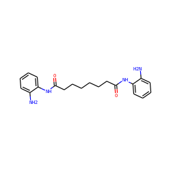 Nc1ccccc1NC(=O)CCCCCCC(=O)Nc1ccccc1N ZINC000145765488