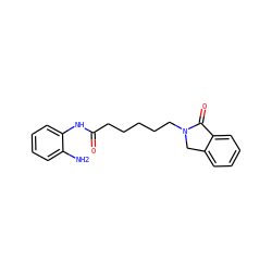 Nc1ccccc1NC(=O)CCCCCN1Cc2ccccc2C1=O ZINC000013588618