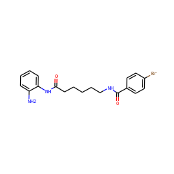 Nc1ccccc1NC(=O)CCCCCNC(=O)c1ccc(Br)cc1 ZINC000205735846