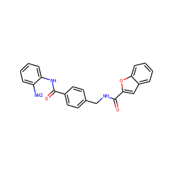 Nc1ccccc1NC(=O)c1ccc(CNC(=O)c2cc3ccccc3o2)cc1 ZINC000205554094