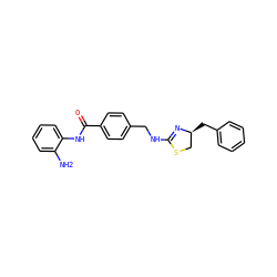 Nc1ccccc1NC(=O)c1ccc(CNC2=N[C@@H](Cc3ccccc3)CS2)cc1 ZINC000096273663