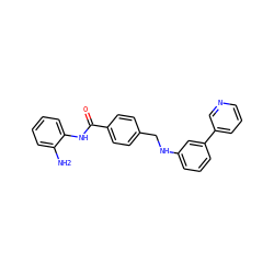 Nc1ccccc1NC(=O)c1ccc(CNc2cccc(-c3cccnc3)c2)cc1 ZINC000040933445