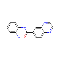 Nc1ccccc1NC(=O)c1ccc2nccnc2c1 ZINC000014970819
