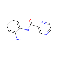 Nc1ccccc1NC(=O)c1cnccn1 ZINC000037116434