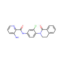 Nc1cccnc1C(=O)Nc1ccc(N2CCc3ccccc3C2=O)c(Cl)c1 ZINC000653850131