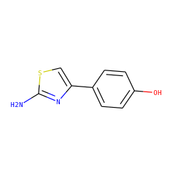 Nc1nc(-c2ccc(O)cc2)cs1 ZINC000016951624