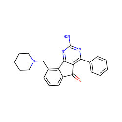Nc1nc(-c2ccccc2)c2c(n1)-c1c(CN3CCCCC3)cccc1C2=O ZINC000049109655