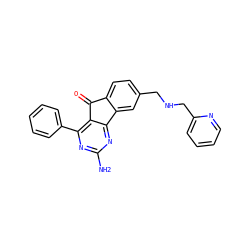 Nc1nc(-c2ccccc2)c2c(n1)-c1cc(CNCc3ccccn3)ccc1C2=O ZINC000049113856