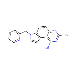 Nc1nc(N)c2c(ccc3c2ccn3Cc2ccccn2)n1 ZINC000045302268