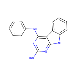 Nc1nc(Nc2ccccc2)c2c(n1)[nH]c1ccccc12 ZINC000095589462