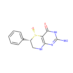 Nc1nc2c(c(=O)[nH]1)[S@@+]([O-])[C@@H](c1ccccc1)CN2 ZINC000027635964