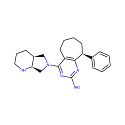 Nc1nc2c(c(N3C[C@@H]4CCCN[C@@H]4C3)n1)CCCC[C@H]2c1ccccc1 ZINC000049054911