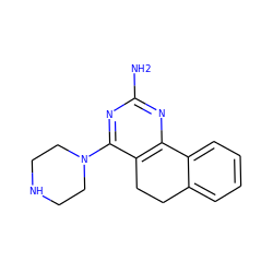 Nc1nc2c(c(N3CCNCC3)n1)CCc1ccccc1-2 ZINC000040429229