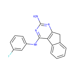 Nc1nc2c(c(Nc3cccc(F)c3)n1)-c1ccccc1C2 ZINC000059114675