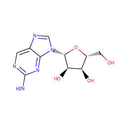 Nc1ncc2ncn([C@@H]3O[C@H](CO)[C@@H](O)[C@H]3O)c2n1 ZINC000040442819