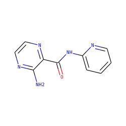 Nc1nccnc1C(=O)Nc1ccccn1 ZINC000022243236