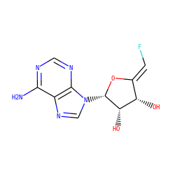 Nc1ncnc2c1ncn2[C@@H]1O/C(=C\F)[C@H](O)[C@@H]1O ZINC000027732155