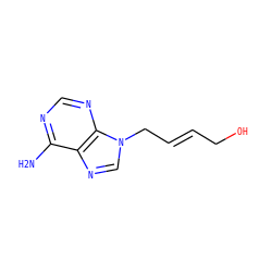 Nc1ncnc2c1ncn2C/C=C/CO ZINC000005163042