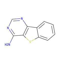 Nc1ncnc2c1sc1ccccc12 ZINC000005590168